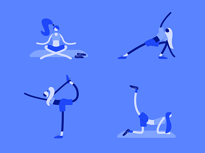 Stretching design digital art digital illustration exercise fit fitness illustration illustrator sport stretch stretching traning vector vector illustration yoga yoga poses