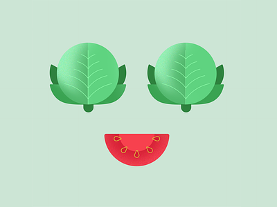 Lettuce Celebrate design digital art digital illustration illustration illustrator lettuce smiley tomato vector vector illustration vegetables veggie