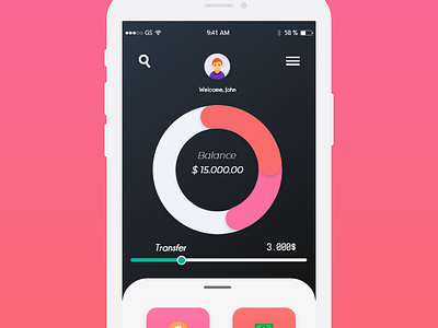Balance App. UI Design app design ui ux vector