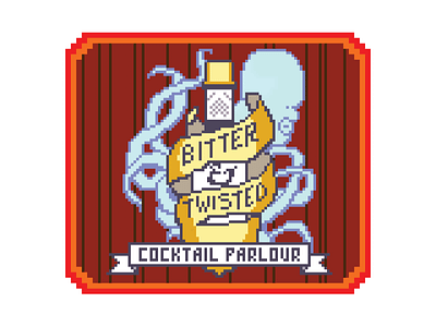 Bitter & Twisted Pixel Art art design illustration logo pixel pixels