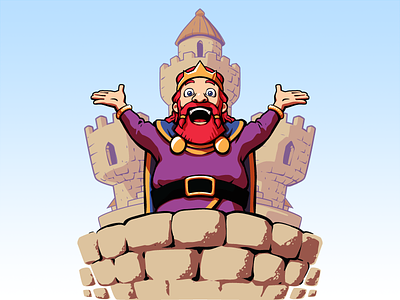 King Whelan arcade art celtic colorful design games illustration king mascot vector