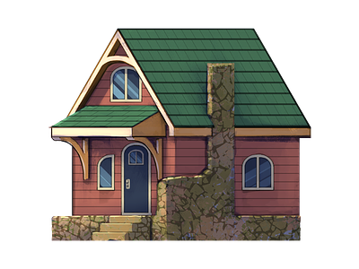 Tiny Home architecture art design digital painting drawing home house housing illustration tiny
