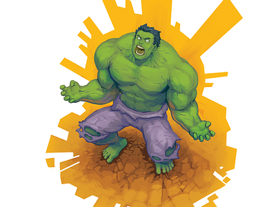 Doctober 01: Dr. Bruce Banner art comic destruction doctor hulk inktober2019 marvel mindless painting