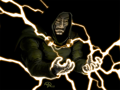 Doctober 26: Dr. Doom art character comics design digital painting doctor doom fan art fantastic 4 illustration marvel