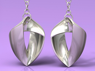 Another product rendering: Earrings