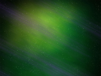 Outer Space with Green and Purple