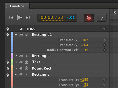 Edge Animate Timeline adobe edge animate