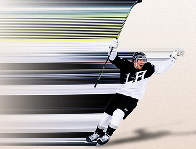 Hatty graphic design hockey lakings nhl photoshop