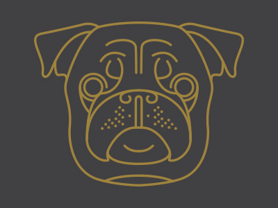 Pug dog illustration pug vector