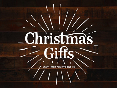Christmas Gifts branding handtype typography