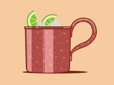 Hold the Straw cocktail illustration lime moscow mule vector