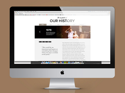 Our Church grid history redesign saddleback timeline ui web web design