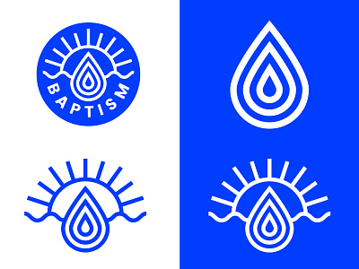 Baptism baptism blue branding design logo royal vector