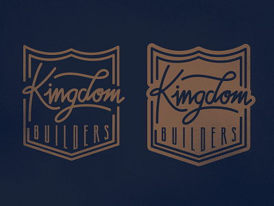 KB Logo V2 branding brown builders kingdom logo navy saddleback texture