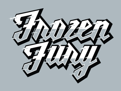 WIP Frozen Fury branding frozen frozen fury fury hockey ice la kings wip