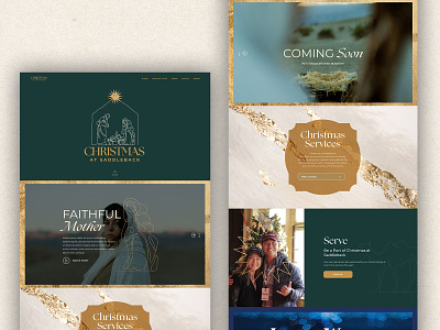 Christmas 2021 branding christmas church church website design interface story ui ux web