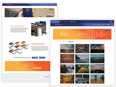 Drivetime Website devotions ui web