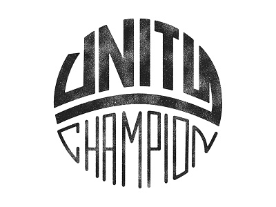 Unity Champion branding champion unity workmark