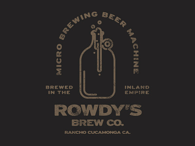 Rowdysdribbble brew brewery inland empire rowdy