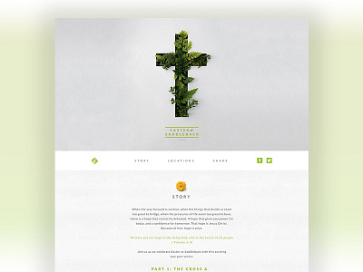 Easter church cross easter homepage resurrection saddleback ui website