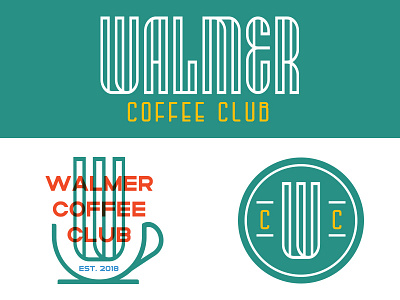 Walmer Coffee Club branding club coffee coffee cup community green walmer yellow