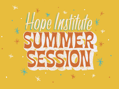 Summer crayon hope retro session summer typography