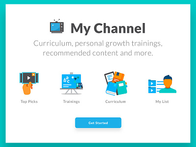 My Channel channel curriculum dailyui icons list media television top picks trainings ui