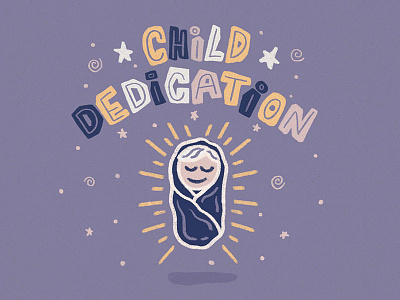 Dedication child children dedication illustration pencil procreate