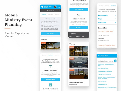 Event Planning church event planning layout ministry mobile mobile ui ui ui design web