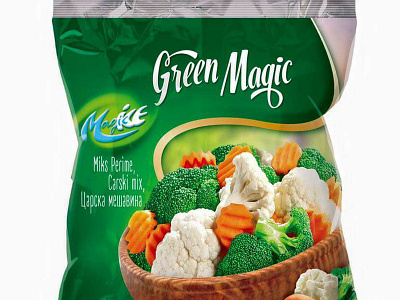 Frozen Vegetables Bag Design bag design design frozen frozen vegetables graphic design vegetables
