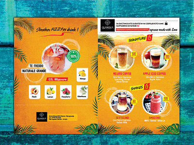 Coffee Menu coffee menu design graphic design menu menu design