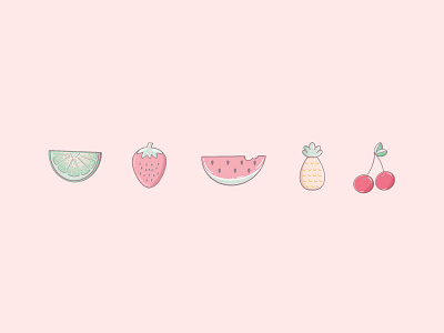 Fruit Illustration design graphic design icon illustration procreate