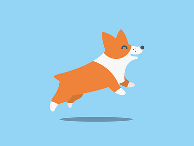 Corgi Style corgi dog illustration