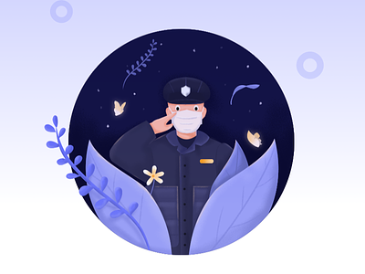 NO.3 Policemen design illustration ui 应用 设计