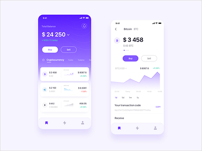 Financial app ui ux 应用 设计