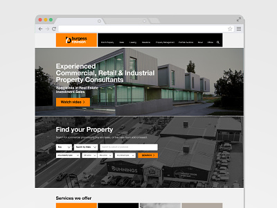 Burgess Rawson Website design digital ui web