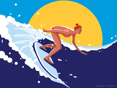 surfer illustration