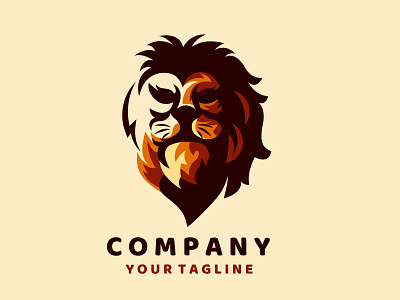 Amazing Lion face mascot logo abstract cartoon character design illustration king lion logo logodesign mascot vector