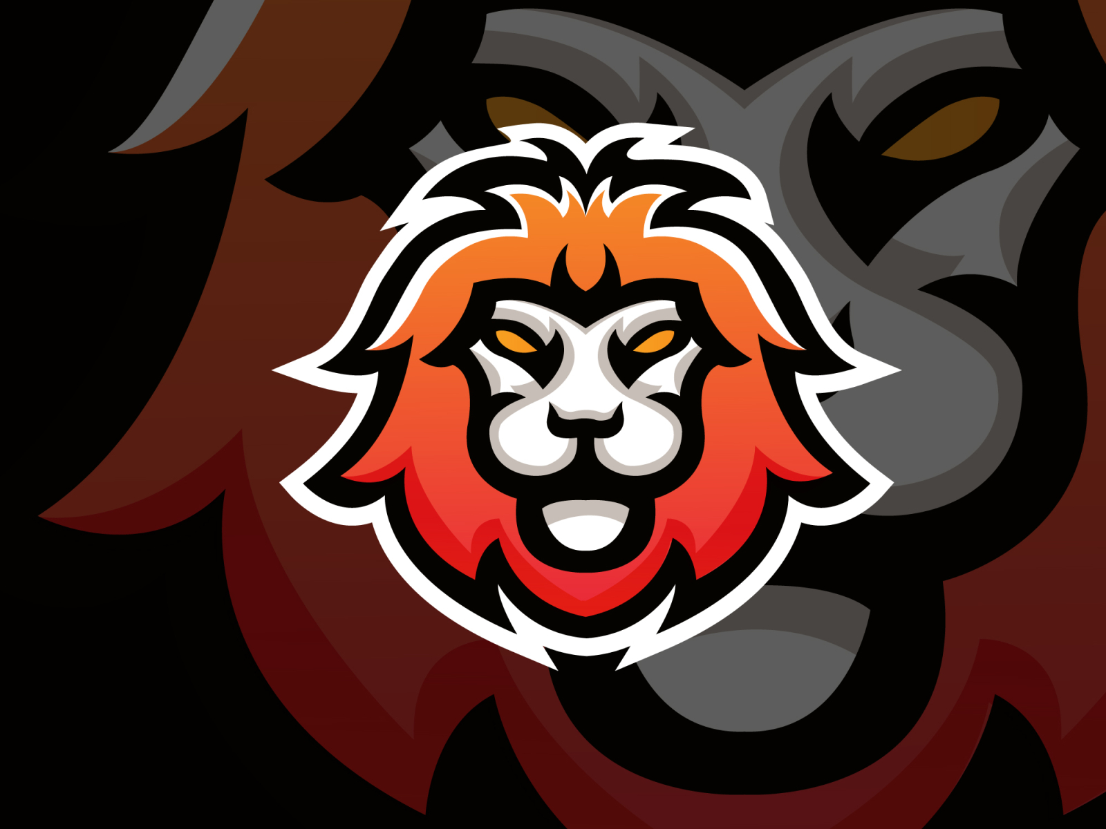 Lion face mascot logo by Aviliya on Dribbble