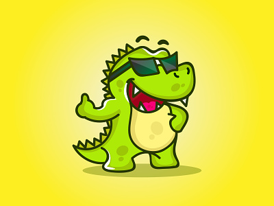 Crocodile illustration abstract branding cartoon character design flat illustration logo logodesign vector