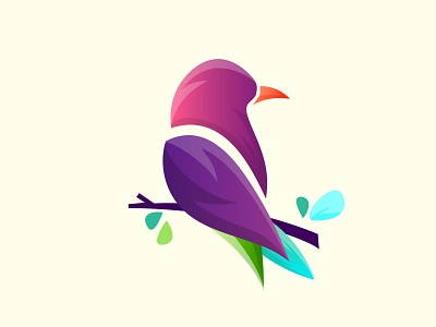 Amazing Bird logo vector abstract animal bird cartoon cute design flat illustration logo logodesign vector