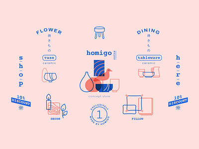 Homigo Concept Store Logo & Typography