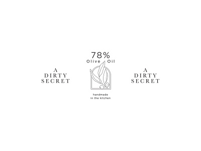 A Dirty Secret Branding brand and identity branding cafe design illustration logo minimal typography