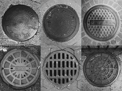 Sewer Covers or Dimension Portals? city geometric inspiration metal moodboard photography photoshop scavenger texture urban