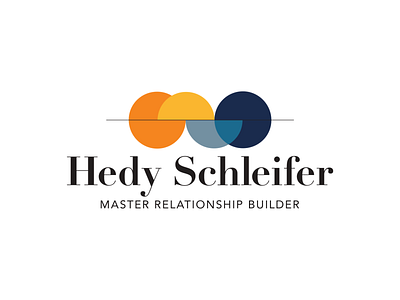 Hedy Schleifer Logo adobe illustrator avenir brand identity branding connections design didot flat illustrator logo logos minimal relationships therapist vector