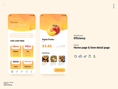 Instacart Redesign app ui visual design