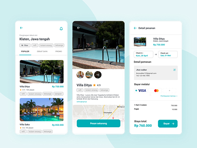 Simple booking app app design hotel app ios app design minimal mobile ui simple design ui uiuxdesign ux