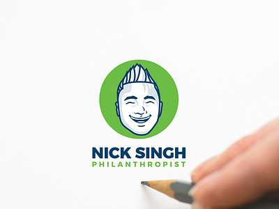 Nick Singh Philanthropist Logo Concept