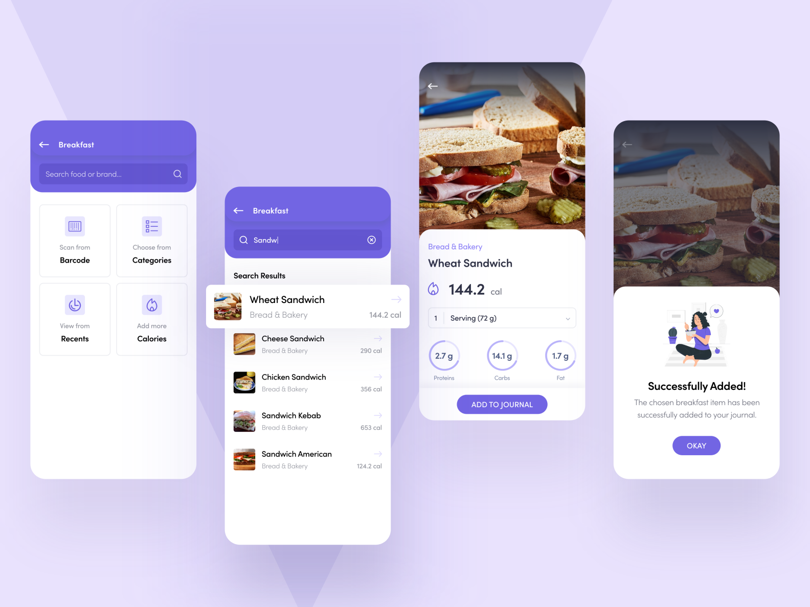 Health & Fitness App - Calorie Management by Aakriti Jain on Dribbble