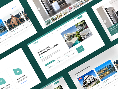 Real Estate Website - Homeland Developers app branding design graphic design landing page logo minimal minimalist real estate real estate web design typography ui uiux ux ux design web web design website